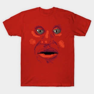 Pepper Face on red shirt T-Shirt